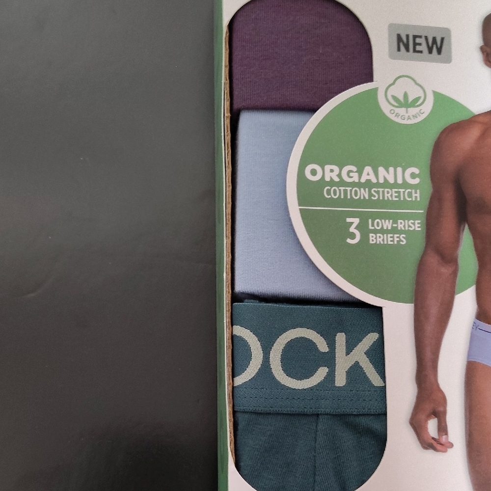Jockey Men's Organic Cotton Stretch Low Rise Briefs - 3 Pack Sz 36-38 - Picture 8 of 9